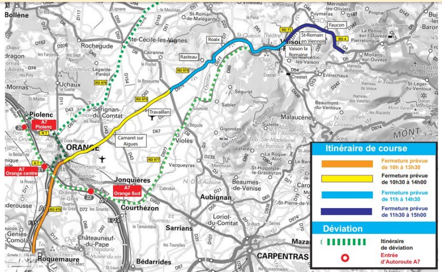 #TourdeFrance passage dans le #vaucluse le 24 juillet. Prenez vos dispositions pour les restrictions de circulation ⤵️ #orange #cyclisme #velo #vaucluse #provence