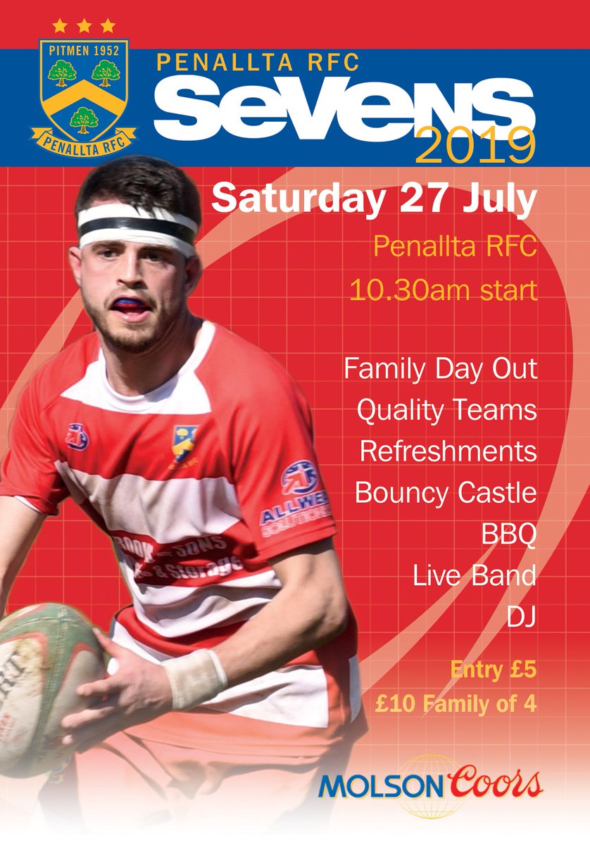 1 week to go, 10 teams entered. Set to be a great day. Please jokn us for a fun, family day at Penallta RFC on the 27th july. Live bands on from 5.30pm.