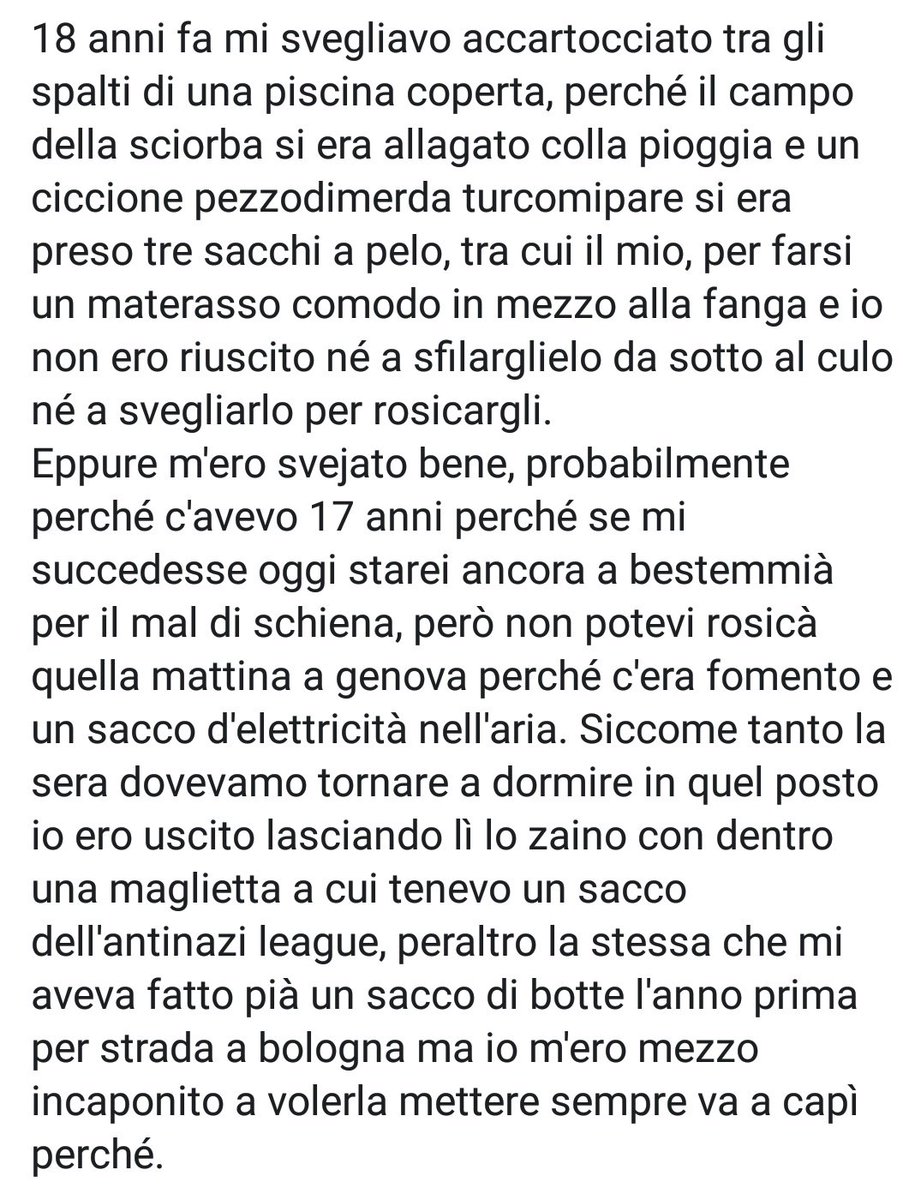 zerocalcare's tweet image. Vabbé prima dei social in questa data potevamo solo attacchinare i plotter e fare le scritte e quindi dovevamo essere sintetici per forza. Adesso invece possiamo attaccare bei siluri emo. Sicuro era meglio prima.

Se oggi semo così, è perché 18 anni fa stavamo là.