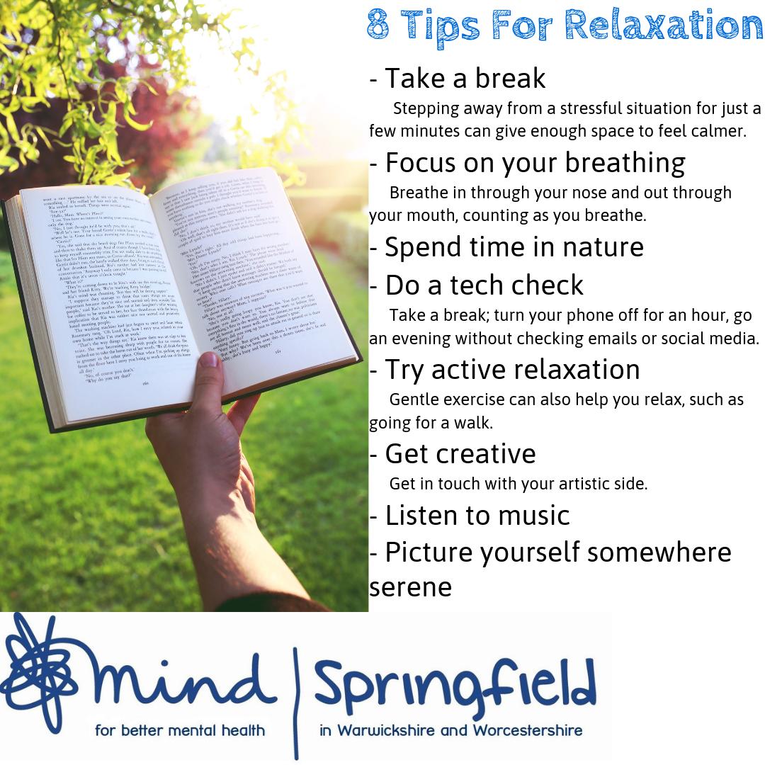 8 Tips for relaxation, how do you like to relax? #relax #takeabreak