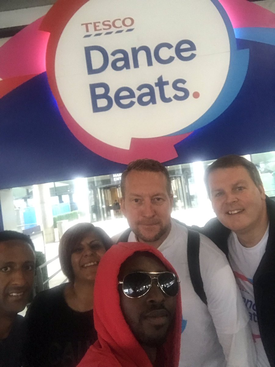 We’re ready #tescodancebeats <a href="/oliverjameshill/">Olly</a> <a href="/martintsmith/">Martin Smith</a> <a href="/nessrogers99/">Vanessa Rogers</a> <a href="/neilbanks1974/">Neil Banks</a>