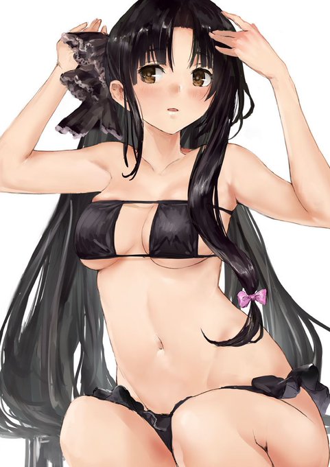 「brown eyes swimsuit」 illustration images(Latest)｜6pages