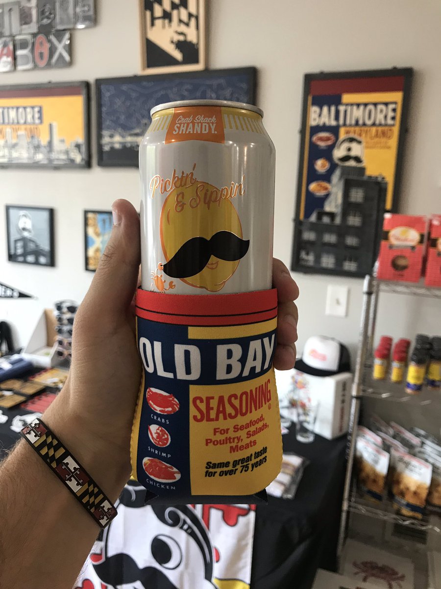 baltimorebox's tweet photo. It’s a scorcher in #Baltimore this weekend 🔥🔥🔥 Cool off with a @NattyBohs Crab Shack Shandy! 🍺 @OLDBAYSeasoning https://t.co/Qtg3VdCdsy