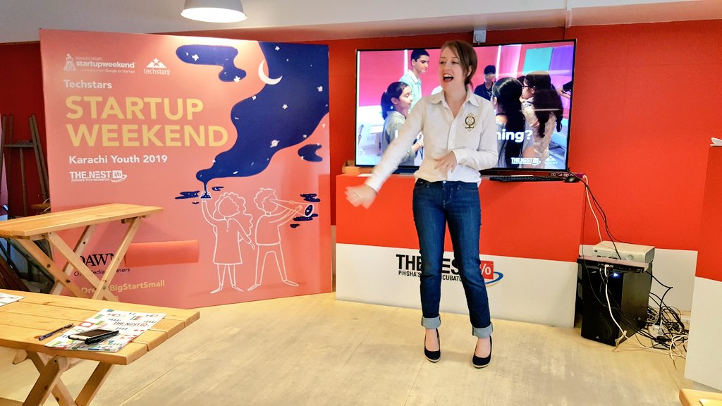 TheNestiO's tweet photo. "The ideas we heard today were innovative and focused on making Pakistan a better a place, please don't lose this passion (....) congratulations to all and I cannot wait to see these ideas in the market place" - @ElinMBurns #swky19 #DreamBigStartSmall https://t.co/23DRjHv793