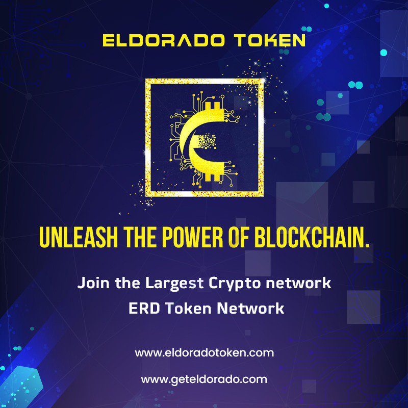 Ajit1crypto's tweet photo. Unleash the power of #blockchain
Join the largest #crypto #network
I am very excited to tell you about #eldoradotoken #erdtoken #eldorado
active your account only 25$.
get 0.6% daily for 1 year.
Receive payments in #BTC #USD #INR
60% direct income.
7351071818 https://t.co/4Swsf5eb9U