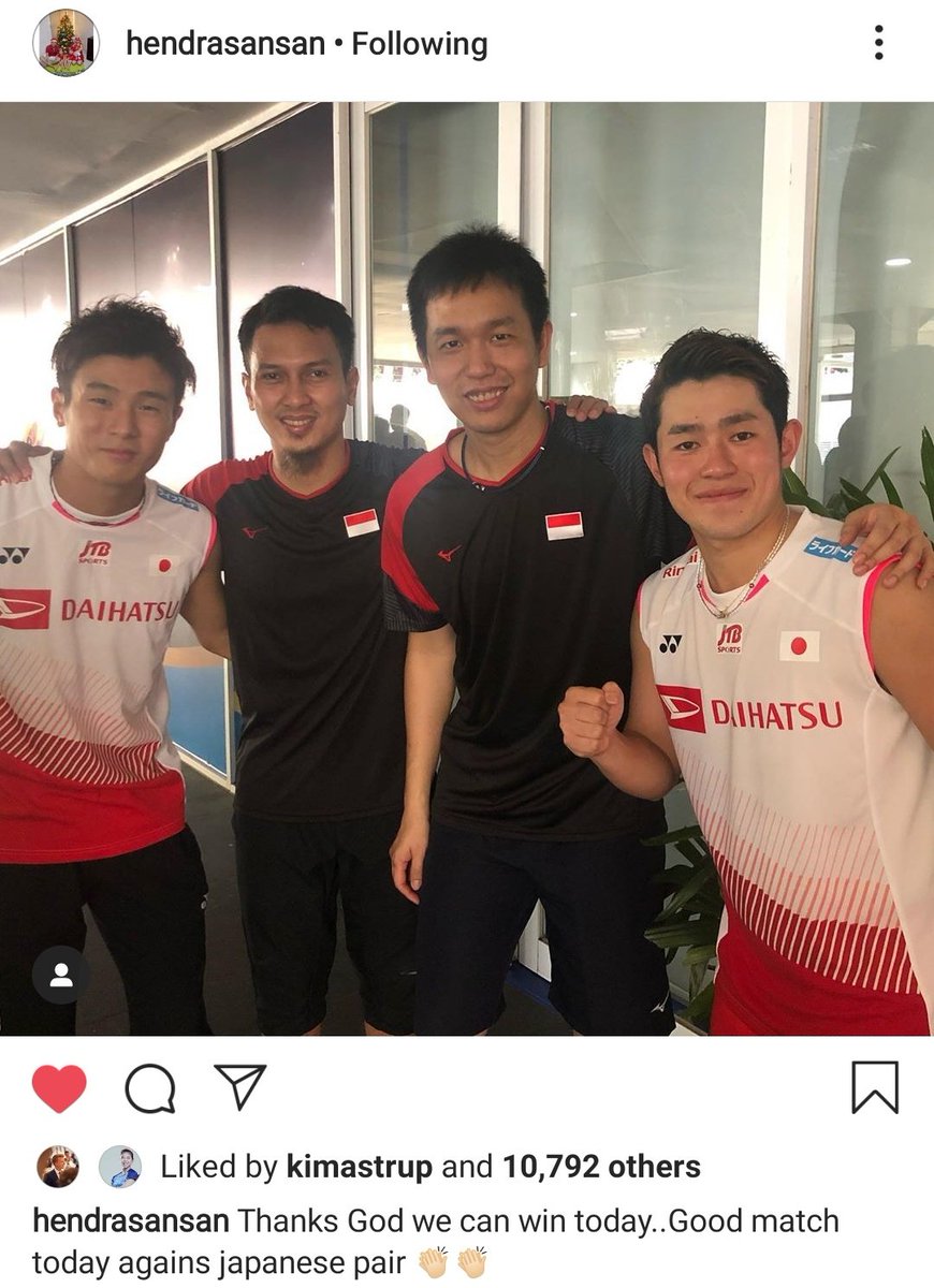 Always respect from legend!

#BlibliIndonesiaOpen2019