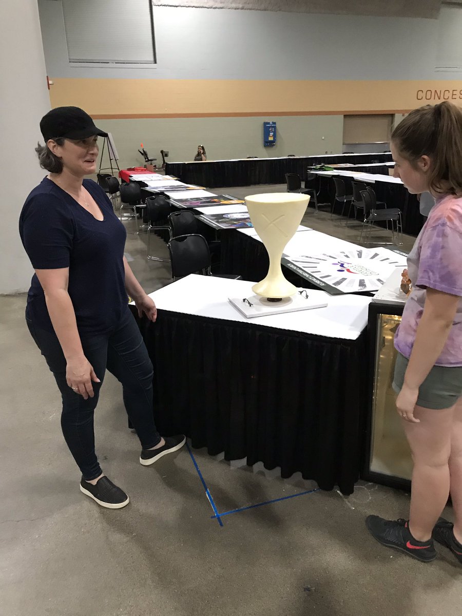 AllenVHarris's tweet photo. I don’t want to brag, but I think it is fair to say I got the very first pic of the infamous #butterchalice on social media!!!  #IWasTherwe 2019 General Assembly of the Christian Church (Disciples Of Christ) #Abide2019 #CCDOC @DisciplesGA @cccadisciples @DisciplesNews https://t.co/ZrFnXbobRI