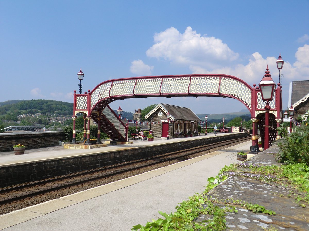 allabouttrains2's tweet photo. #Settlestation  settle and carlisle railway 
@FootbridgeDay 
#NationalFootbridgeDay https://t.co/TgXyherRHn
