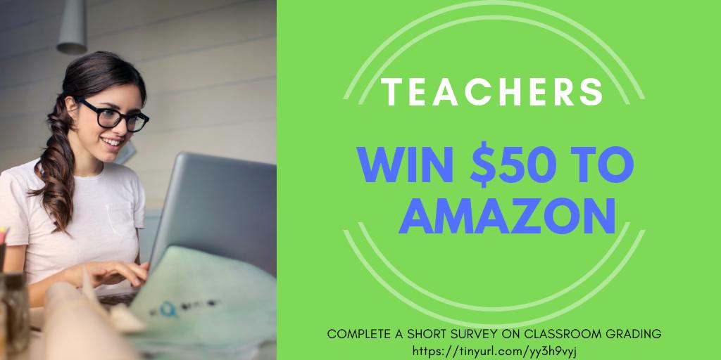 ChrisDeLuca20's tweet photo. TEACHERS: Are you a Canadian secondary teacher? Complete a SHORT survey here: https://t.co/yMONy9jvyO about grading &amp; enter a draw to WIN $50 to Amazon. @CAFLNetwork @educationcanada @ONeducation @CanTeachersFed @tdsb @osstf @OCDSB @DurhamDSB @PeelSchools @EPSBNews @VancouverSD https://t.co/aVereeBBuD