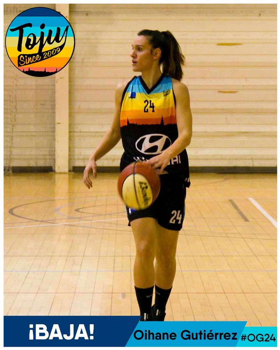 CBToju's tweet photo. Esta vez nos toca anunciar la triste baja de Oihane Gutiérrez, jugadora que ha defendido la camiseta del Hyundai Autolasa Toju este año con garra y entrega en cada encuentro. ¡Muchas gracias y suerte!
#OG24 #OnceTojuAlwaysToju
https://t.co/Gg9QSbz389 https://t.co/oKOzWTytc9