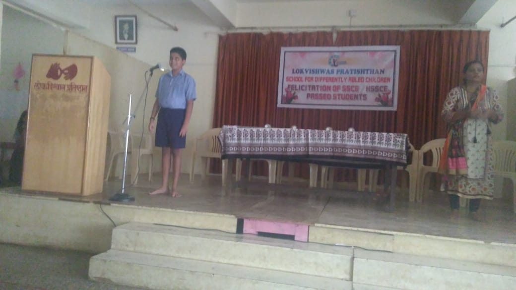 PrakashWKamatPK's tweet photo. At annual SSC & HSSC students' felicitation programme of children of Spl schools of Lokvishwas Pratishthan in Ponda,Goa on Saturday: https://t.co/bwEPyoWZLP