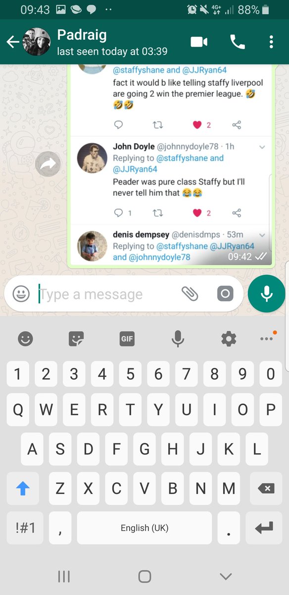 staffyshane's tweet image. I'll say feck all johnnie #secretsafe 😂😂