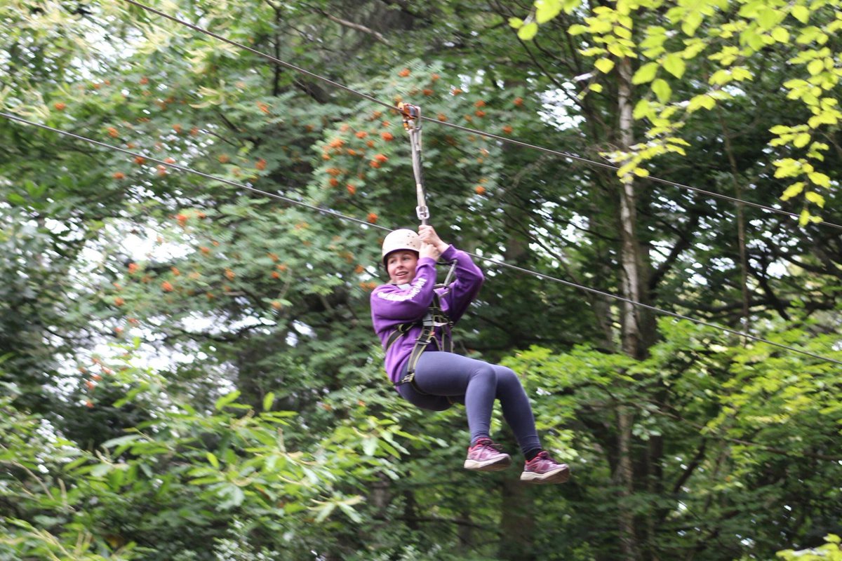 GG_Wargrave's tweet photo. The zip wire at @PaccarScoutCamp was lots of fun and some of the Guides, Rangers and even the Leaders were very proud of themselves for overcoming their fears! #ZipWire #Adventure #GuideCamp https://t.co/2jFxuj2QQP