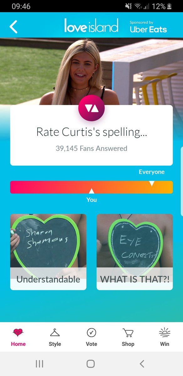 lynnetteh536's tweet photo. #LoveIsIand why does the love island app feel the need to make fun of @CurtisPritchard spelling, he stated earlier in the show he has dyslexia. Bit out of order. https://t.co/vyViSwUBp1