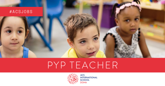 ACSJobsBoard's tweet photo. ACS Doha are looking for an experienced PYP Teacher to start in August 2019. Find out more here: https://t.co/JZomn46jF8 #teachingjob #internationalteachingjob #teachingindoha https://t.co/yZsFkHIc8K