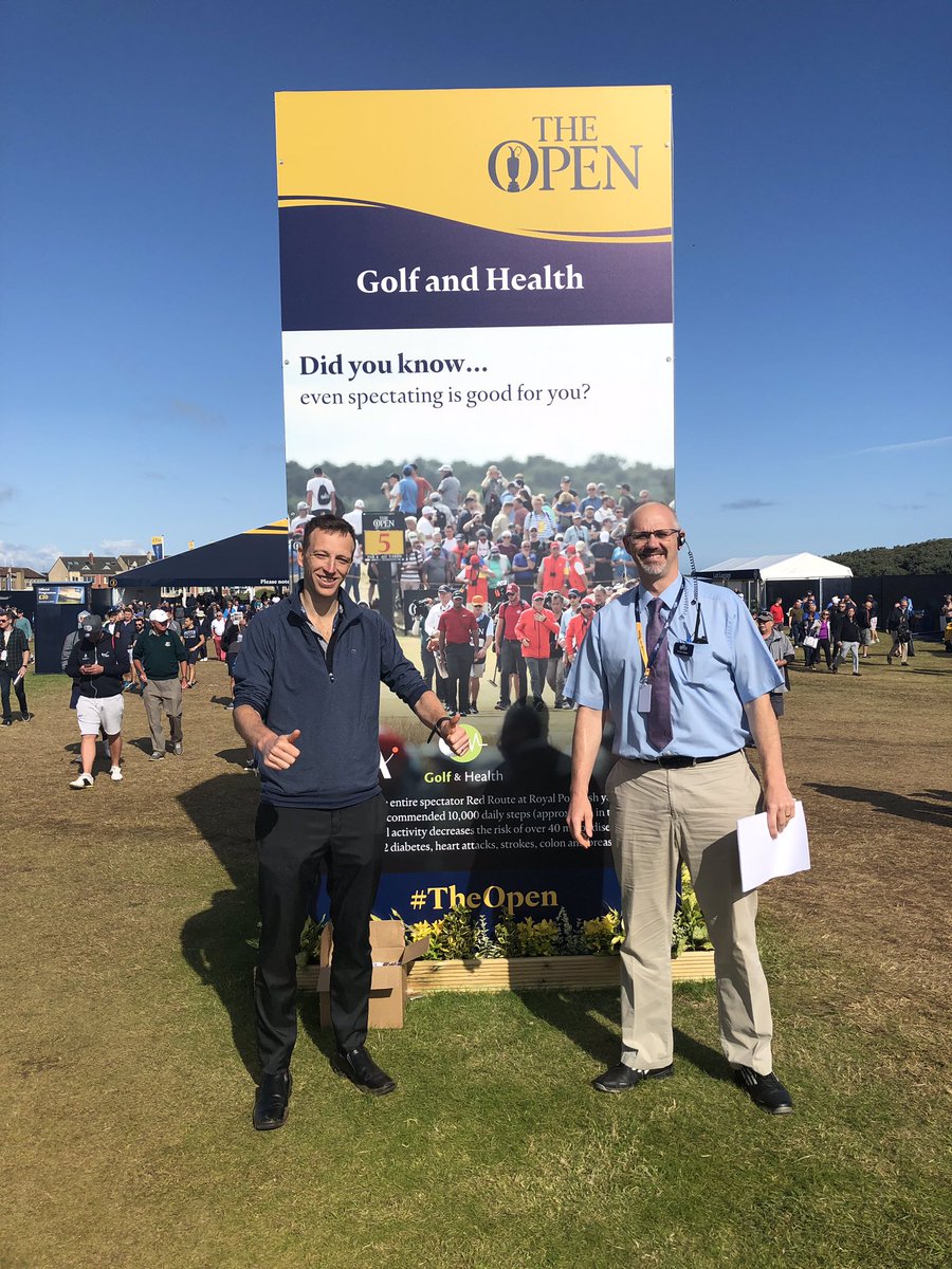 As well as looking after the health of all <a href="/TheOpen/">The Open</a> we have had the opportunity to meet with many stakeholders in the area of golf and health. Great meeting this morning with golf and health ambassador and European tour physician Andrew Murray. Discussions wide ranging