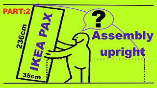 Pp Flat Pack On Twitter Ikea Pax Wardrobe Assembly Upright