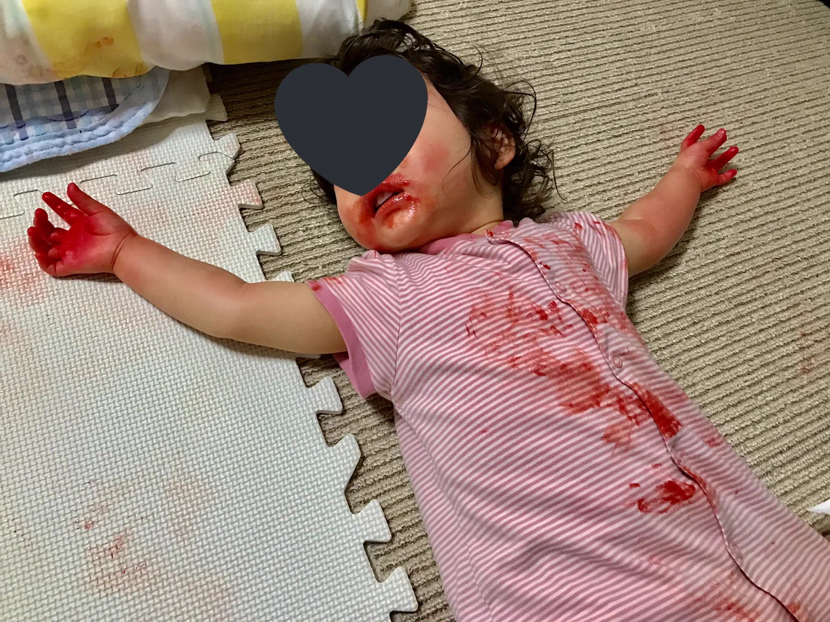【衝撃写真】気がついたら殺人現場だった・・・凶器は・・・