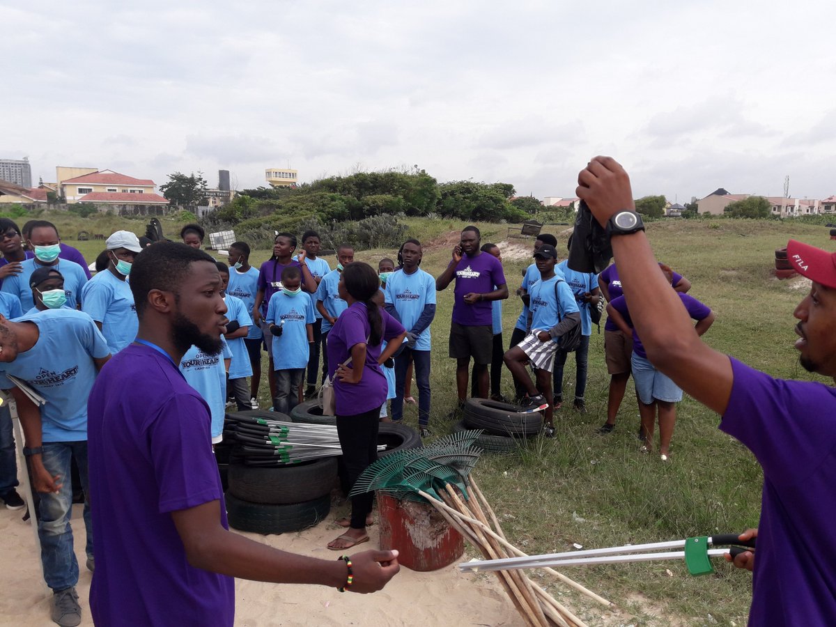 wahamba_ng's tweet photo. We are live!! Open Your Heart Camp 2019. Activity 1: Clean the beach 🏖 This is one of the activities curated by our partners from Kids Beach Garden to help improve the teens social skills while Educating them on environmental issues &amp; care. #OYHC2019 #Autism #downsyndrome https://t.co/eAsZzJW6Qr