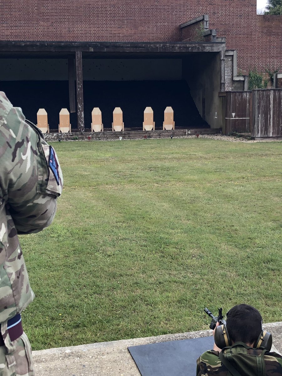 Wing Shoot underway at RAF Halton Today ! Live firing on the L98A2 and L144A1