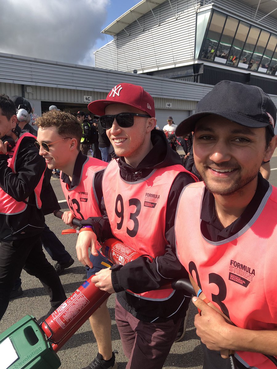 TeamSURTES's tweet photo. @FormulaStudent smiles all round here at Team Surtes #fs2019 #engineering #motorsport #acceleration #STEMship #samemp19 https://t.co/ip8a5FbnHo