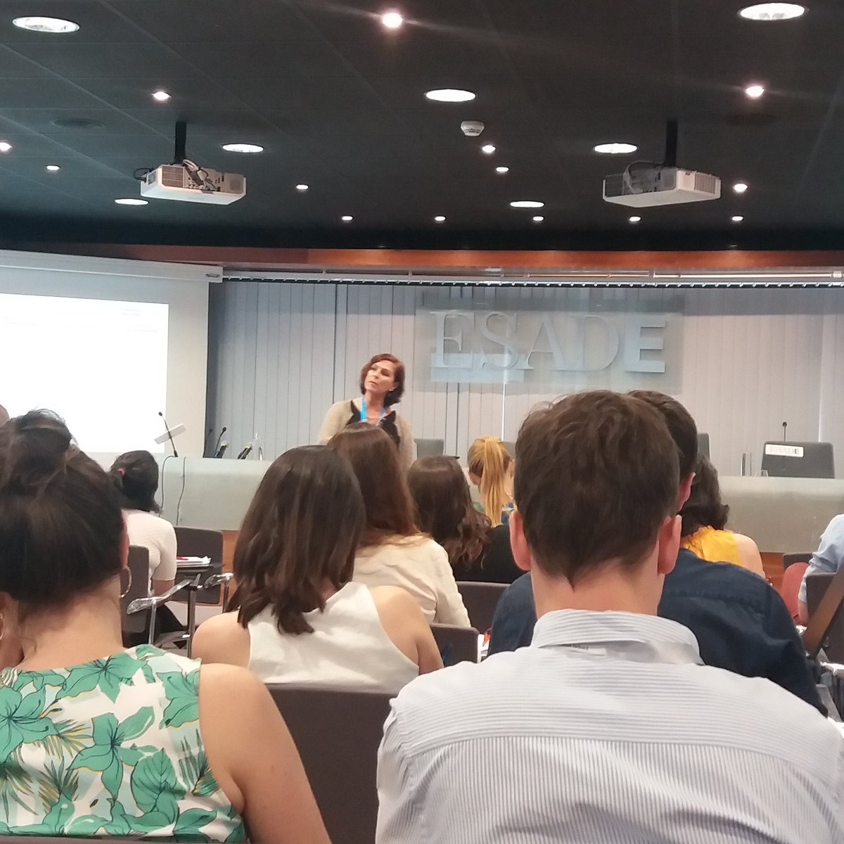 MarthaLTorres's tweet photo. Thrilled by Katherine D'Amico disclosing the secrets of the TED talks speeches. @ESADE Madrid Campus #executivemba #BeAChanger https://t.co/wjannn1MIq