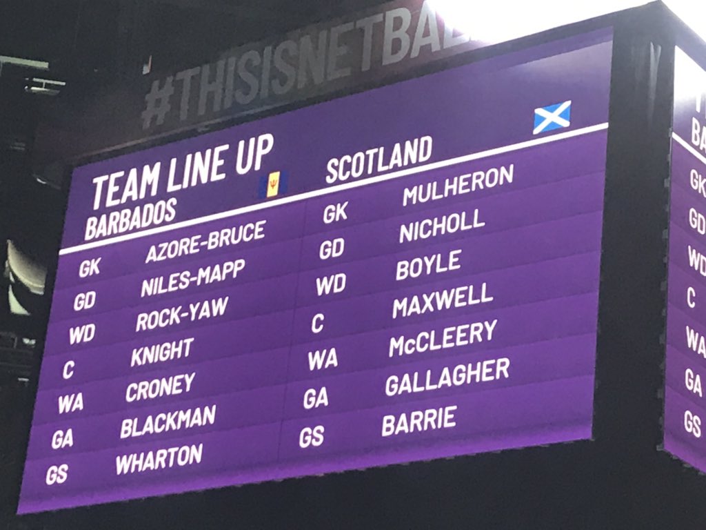 BruceAitchison's tweet photo. CONGRATULATIONS @ScotThistles on a BIG result to finish @NetballWorldCup in style!
@HayleyMulheron says ๐ซ
@Lynsey_G on ๐ฅ
How far has @clairebrownie10 travelled in this WC? UNREAL work rate!
@nicolamccleery2 ๐ around!
@_EmilyNicholl_๐๐
AWESOME!
#RoleModels
#BackingPurple https://t.co/68SgmCYbFE