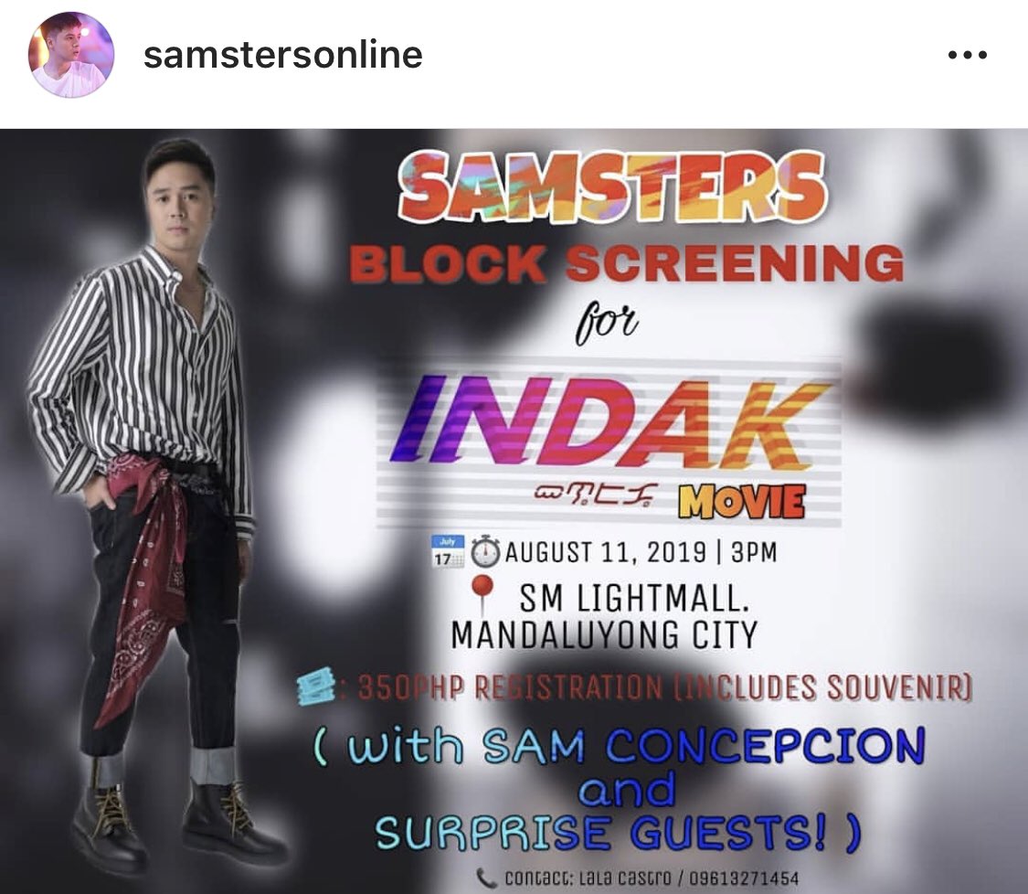 indakpinas's tweet photo. Watch out Samsters! #IndakBlockScreening https://t.co/y5ESE3PPzY