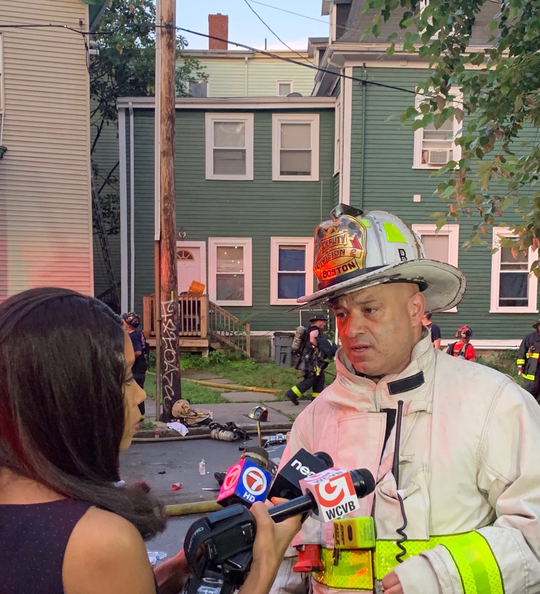 Deputy Chief Andre Stallworth briefs the media. Companies experienced hoarding conditions,while fighting the fire. One person was rescued from the building. There was one fatality.