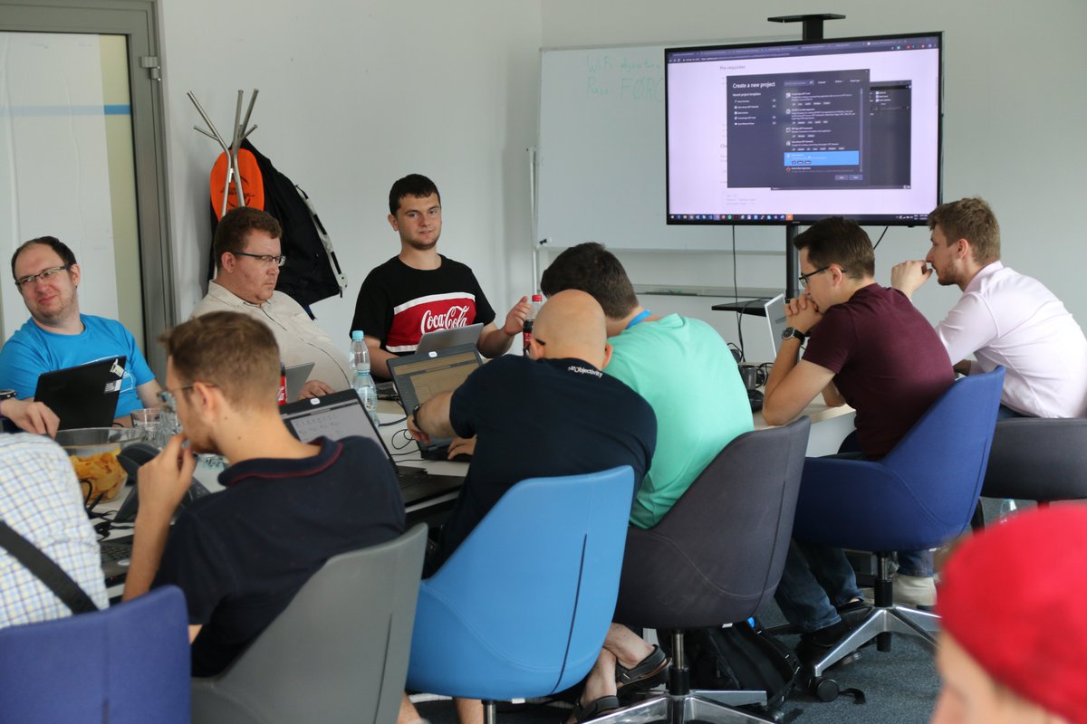 JankowskiMichal's tweet photo. Today in @ObjectivityLtd we are playing with #Serverless and #Intune. Thank you @dzejzipl and 
@mateudu for your help. And stay tuned we already planning a new workshop with @RogalaPiotr (@NordcloudPL) #MVPBuzz #MVP #Azure @AzureFunctions @Azure https://t.co/uVAFoJJQn9