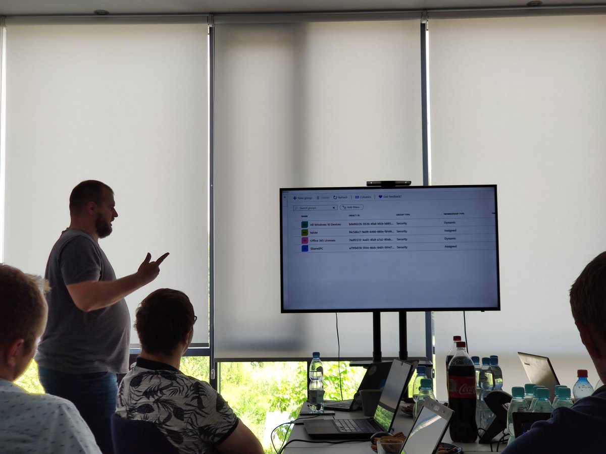 JankowskiMichal's tweet photo. Today in @ObjectivityLtd we are playing with #Serverless and #Intune. Thank you @dzejzipl and 
@mateudu for your help. And stay tuned we already planning a new workshop with @RogalaPiotr (@NordcloudPL) #MVPBuzz #MVP #Azure @AzureFunctions @Azure https://t.co/uVAFoJJQn9