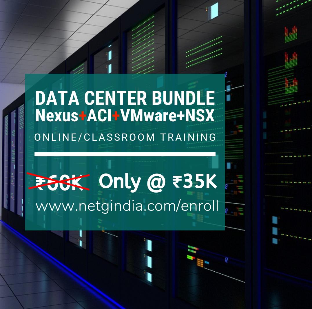 netgindia's tweet image. Data Center Bundle Only @ ₹35K
Nexus+ACI+VMware(vSphere vCenter+NSX)

Call: +919711280033 
Enroll Now @ netgindia.com/enroll 
WhatsApp: wa.me/919711280033

#CISCO #RoutingSwitching #DataCenter #Nexus #ACI #Programming #VMware #vSphere #vCenter #NSX #Online #NetGIndia