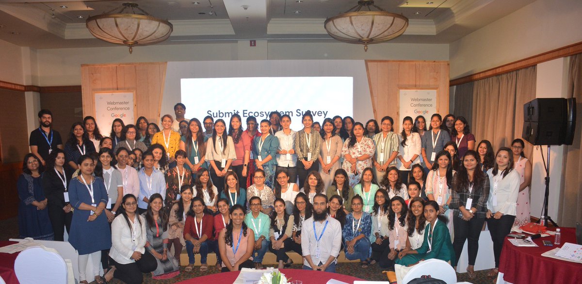 googlesearch_in's tweet photo. Huge thanks to the fantastic women who graced the Webmaster Conference in Mumbai on Friday. This has been one of the most engaging events with many interesting questions and thoughts. Here's to the growth of women content creators in the web ecosystem!
#WMConf2019 https://t.co/Og1iRSWsFv
