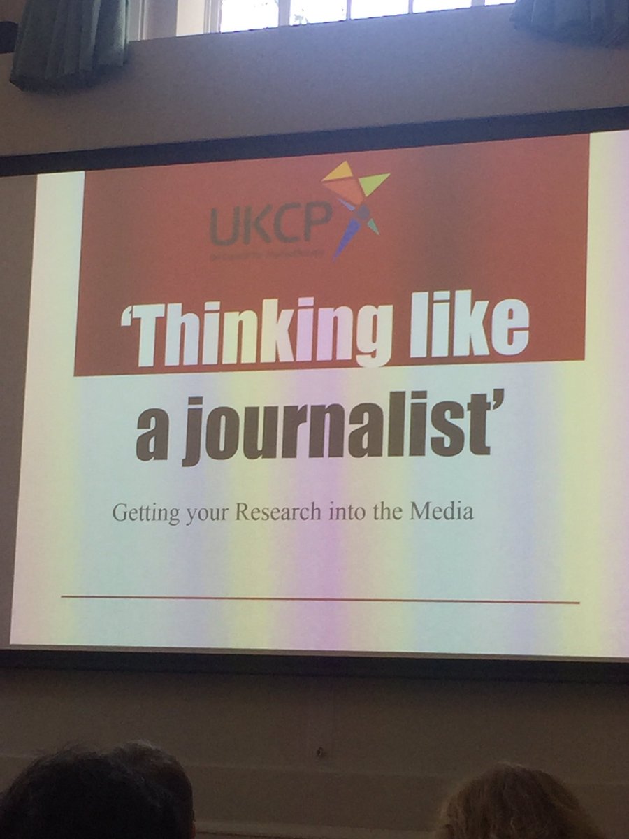 UKCP research day - @SarahN1block offering great ideas about getting research into the press #researchworkshop