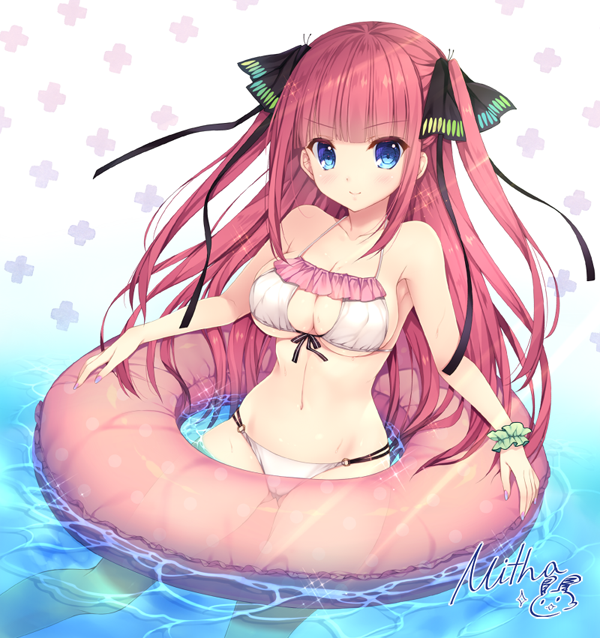 Mitha💜さんがTwitterに投稿した中野二乃(五等分の花嫁)のイラスト。