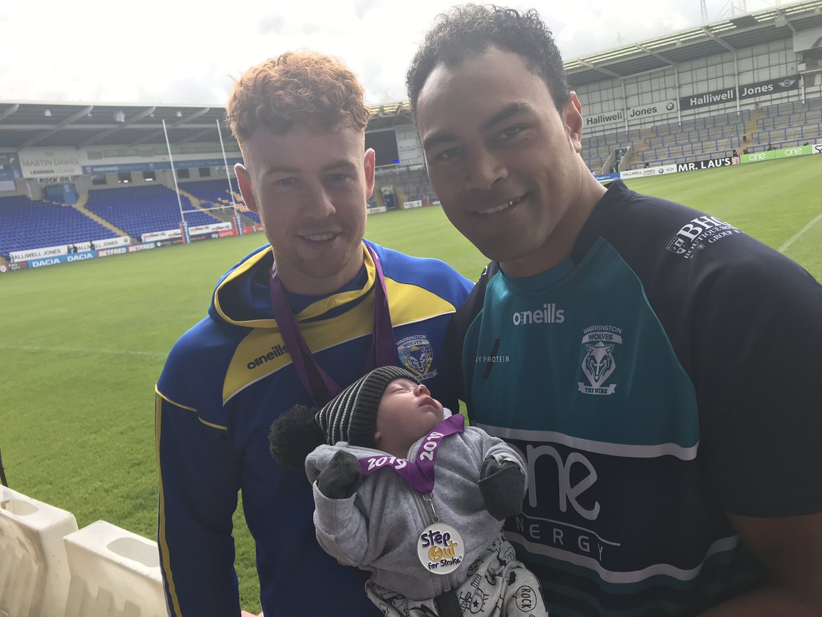 NorthCandMNHS's tweet photo. Parker, 2 weeks old supporting #stepoutforstroke with @Moala7Akauola @Harvey_Livett https://t.co/NEFocHbVht
