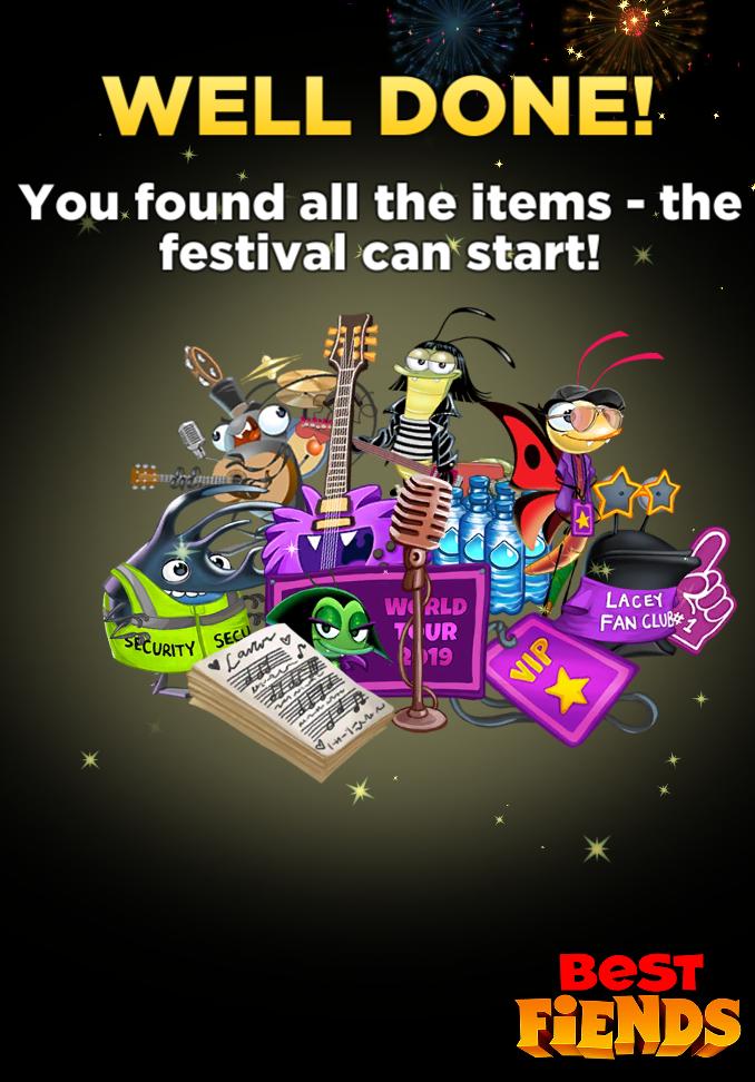 I helped Rock Star Lacey get on stage! Download FREE and be a winner: download.BestFiends.com #BestFiends