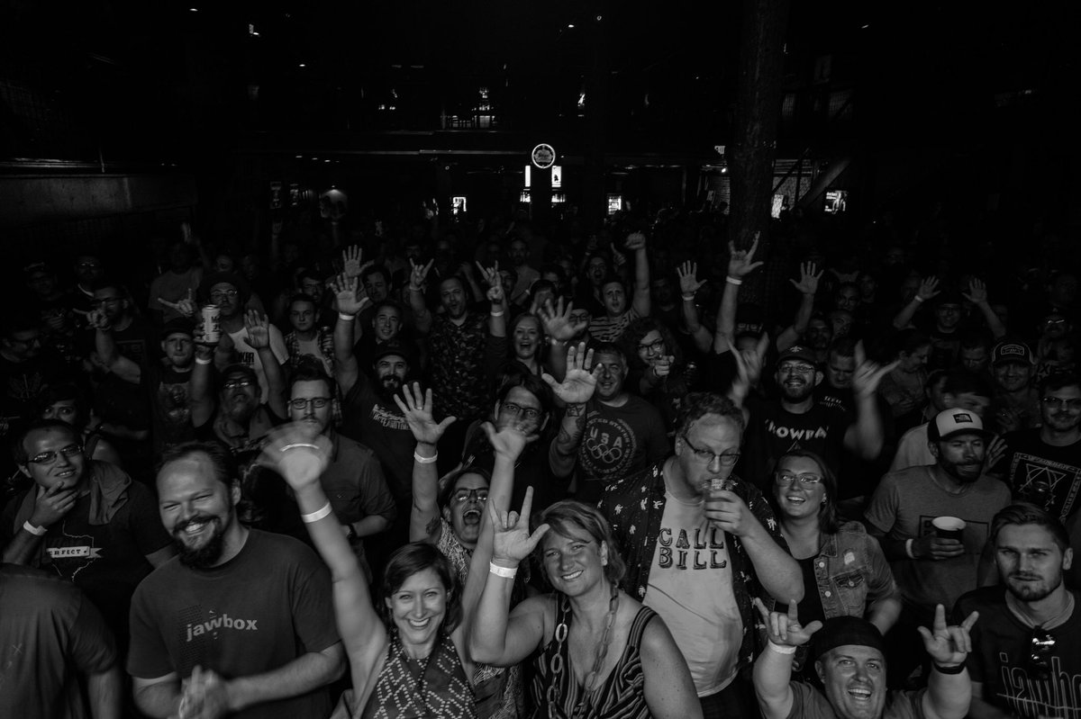 jawboxofficial's tweet photo. Last night in Dallas, before and after the set. Elate with us and @thepauses tonight at @mohawkaustin in Austin! #jbx2019 #impartialoverview #jawbox #jawboxband #kimcoletta #jrobbins #billbarbot #zachbarocas https://t.co/DSI44HQVmo