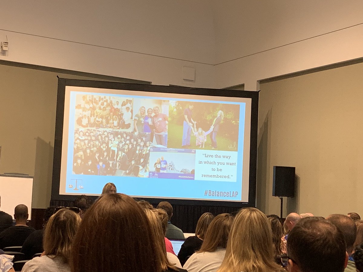 Learning this morning at #NPC2019 “Live the way in which you want to be remembered.” #BalanceLAP