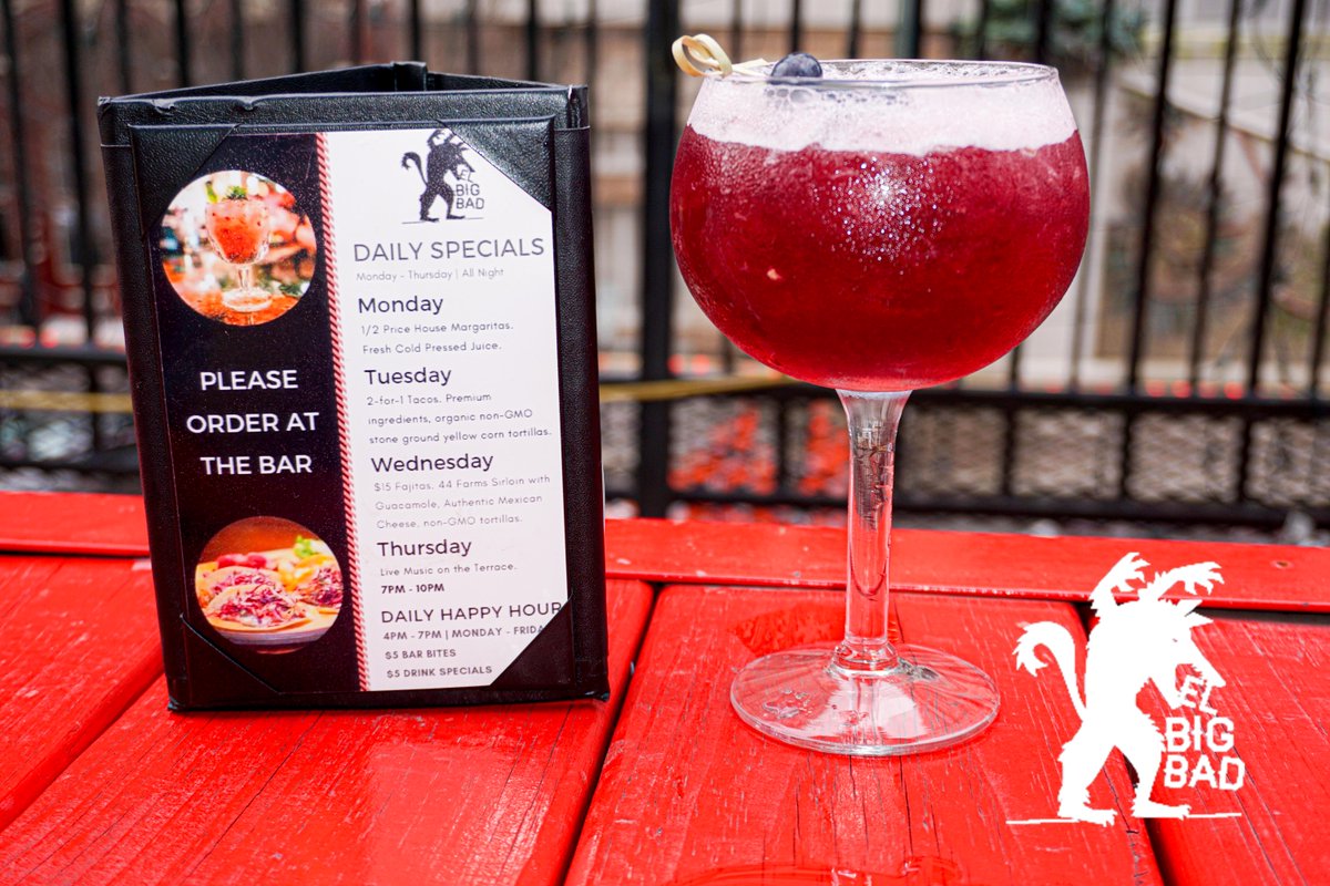elBigBAD's tweet photo. Come relax on our patio anytime of the week.

#elbigbad #HTXDowntown #TequilaBar https://t.co/55NFEGPu65