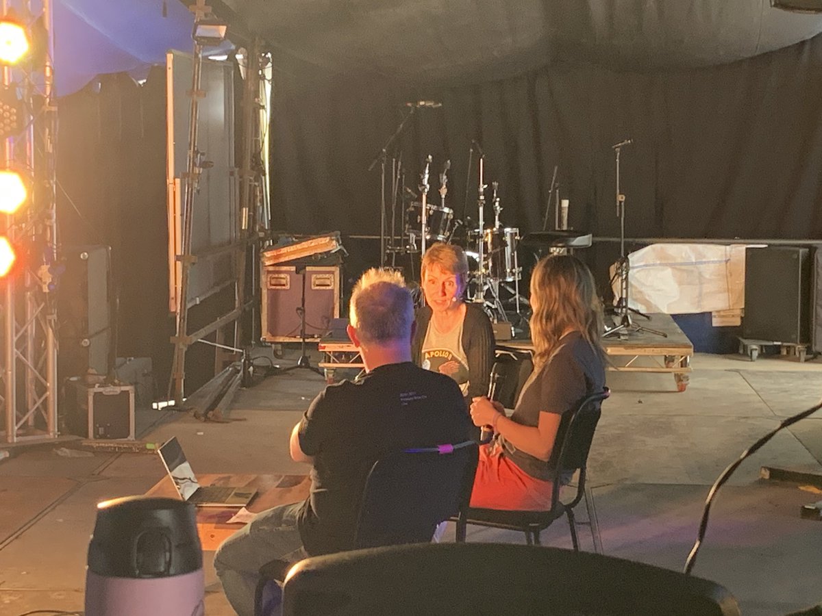 cosmicshambles's tweet photo. Mini #SpaceShambles Pt 2. Helen Sharman chatting with @robinince and @SuzieImberSpace about the future of human spaceflight. https://t.co/juJF1guQyL