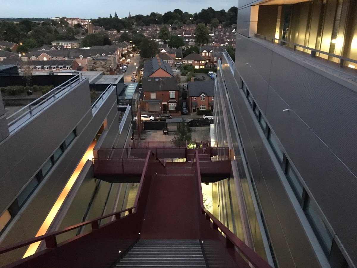 RattlyNoise's tweet photo. Staying in this amazing apartment block. Only problem the lift is out of order due to the rain and it’s a long walk up/down.
Wouldn’t mind but I busted my leg last night when I slipped in the car park.
Staying in it is then.
#Budenberg https://t.co/RT7DnXVit9