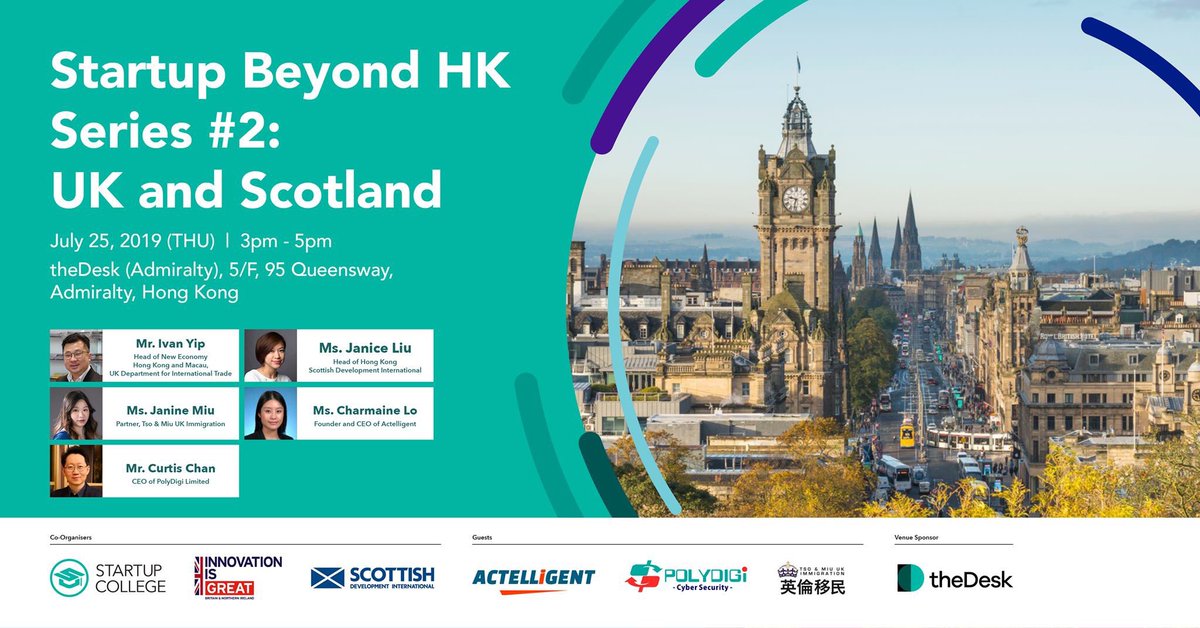 icwyip's tweet photo. We will talk about UK tech ecosystem, new visa schemes and real life experience in setting up and running businesses in the UK. @UKinHongKong @tradegovuk @ScotDevInt @actelligent https://t.co/RIXgwgifX2