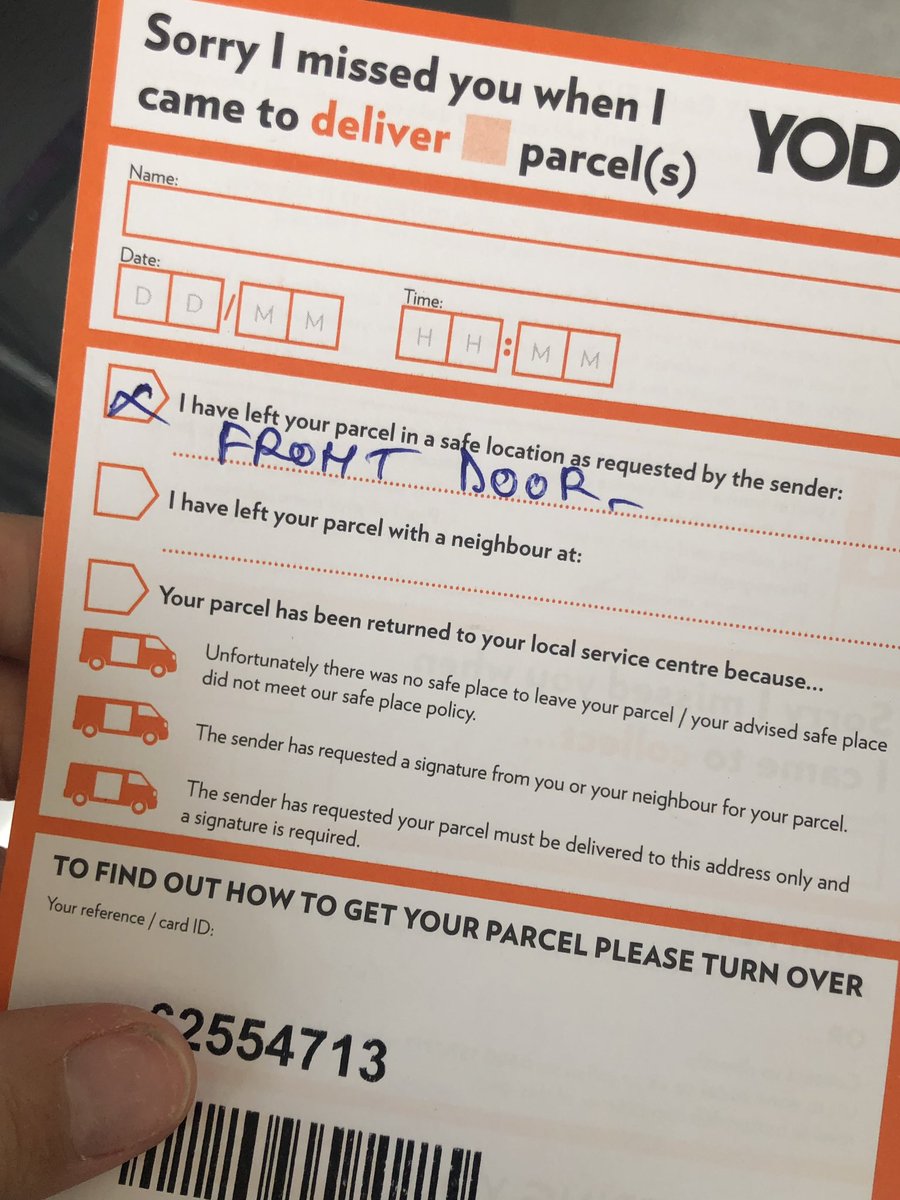 LuceHHarrison's tweet image. Oh really? @YodelOnline #whereismyparcel