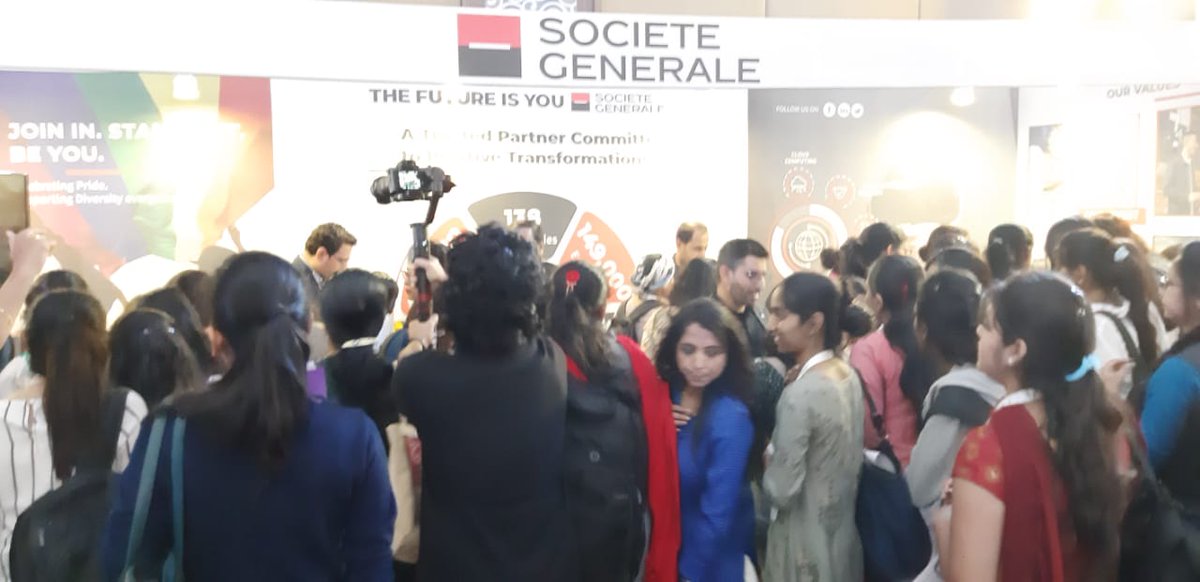 Welcoming women restarters to @SocGen_India at the <a href="/WCMIndia/">Womenchangemakers</a>  showcasing women leaership, org culture and career growth opportunties by <a href="/rathnaprabha_tm/">RATHNAPRABHA TM</a>. 
The stall witnessing innumerable interactions.  Our best wishes.