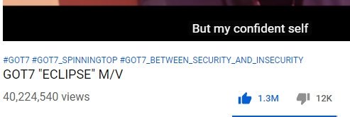 PPawichayada's tweet photo. Next station 50M cheers. #GOT7 #GOT7 #JackBam #Eclipse100Mviews https://t.co/3eKw4eOUCN