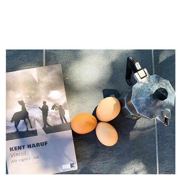 My morning in Linosa

Il calore della pietra lavica, la moka che borbotta sul fuoco, le uova fresche di zu’ Michele e il romanzo di Kent Haruf che aspettava di essere letto da mesi. La felicità in vacanza è fatta di piccole cose. 
Questo libro mi ha fatt… ift.tt/30Ghjdh