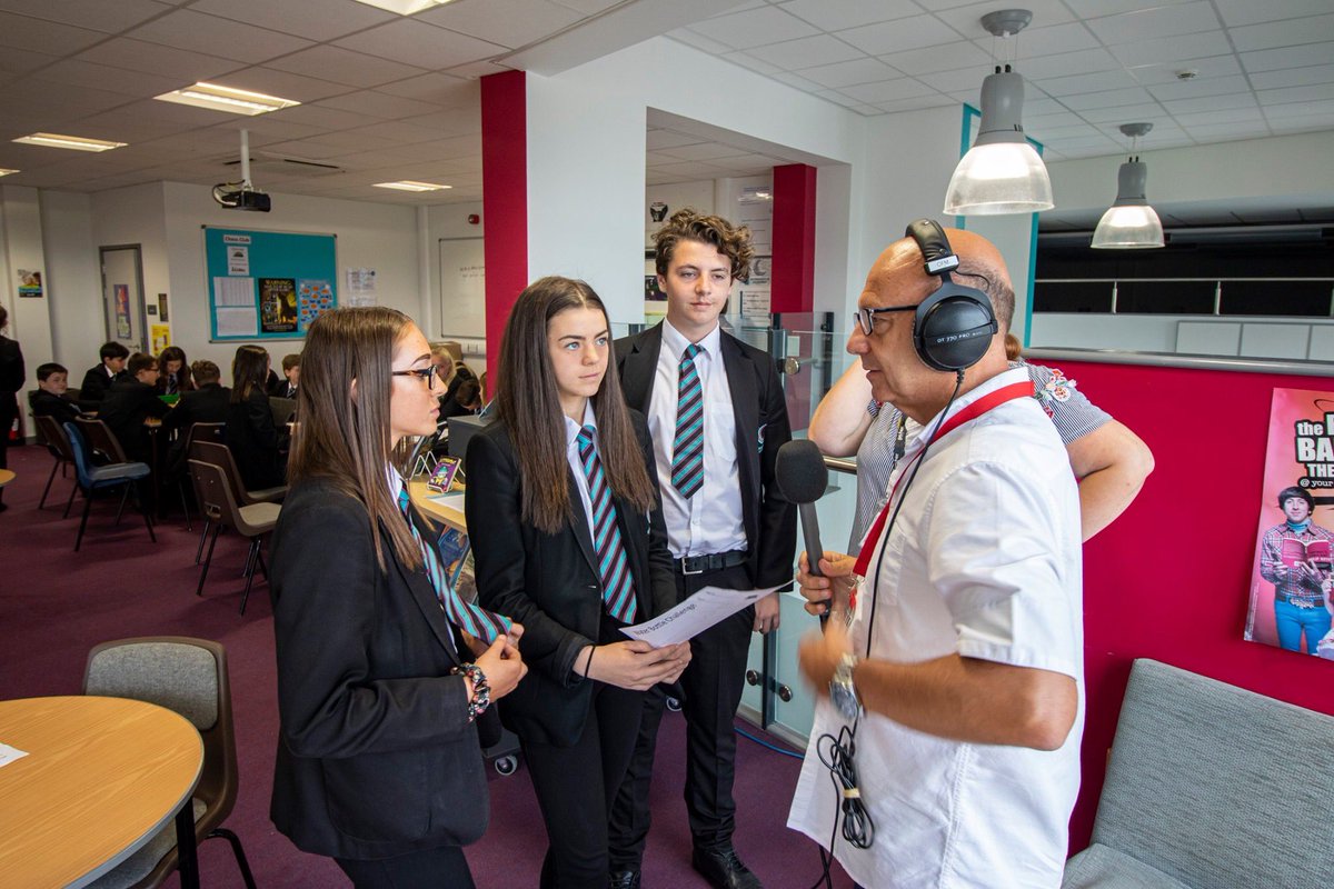 WA_Radio's tweet photo. Students from Workington Academy had the amazing opportunity to be part of the Robbie Dee in the Morning breakfast show on local radio station, CFM Radio, yesterday. https://t.co/FvYG8041cB https://t.co/aGDB0wnC9y