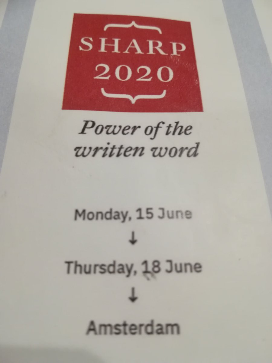 lisakuitert's tweet image. #sharp19 For those of you who just can't say goodbye: just look ahead. Hope to see you all in Amsterdam!