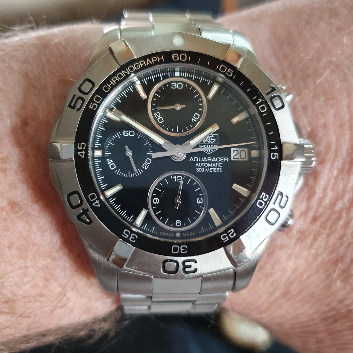 Today is all about the Tag Heuer Aquaracer.  A new edition to the collection.  #tagheuer #watches